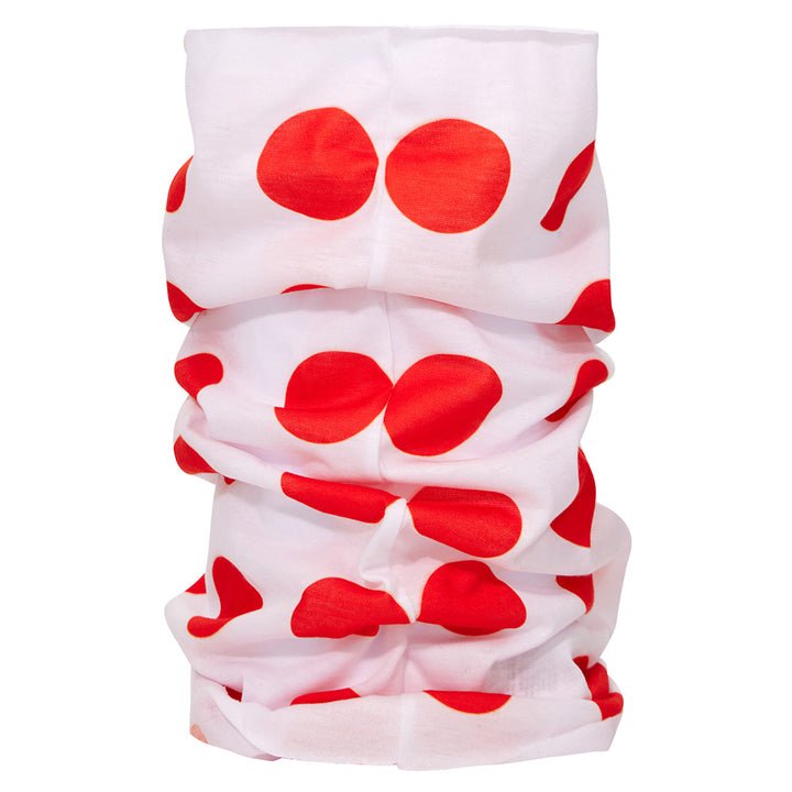 Santini TDF King Of The Mountains Leader Neck Warmer (Polka Dot)