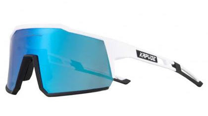 Kapvoe KE9022 Sport Sunglasses (White/Blue)