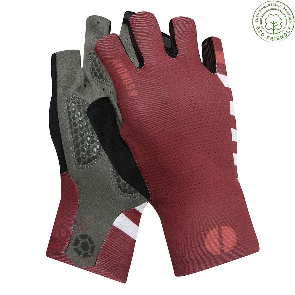 Monton Sunday Unisex Gloves, Red Purple