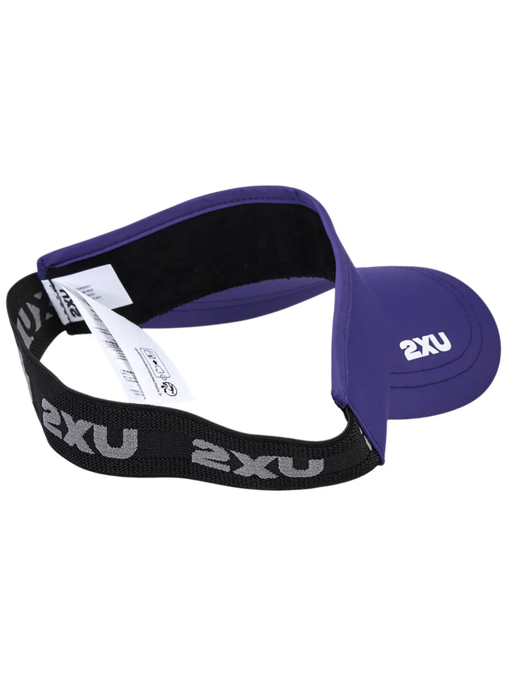 2XU UQ6165F Performance Visor Unisex Running Cap (Future Dusk/White)