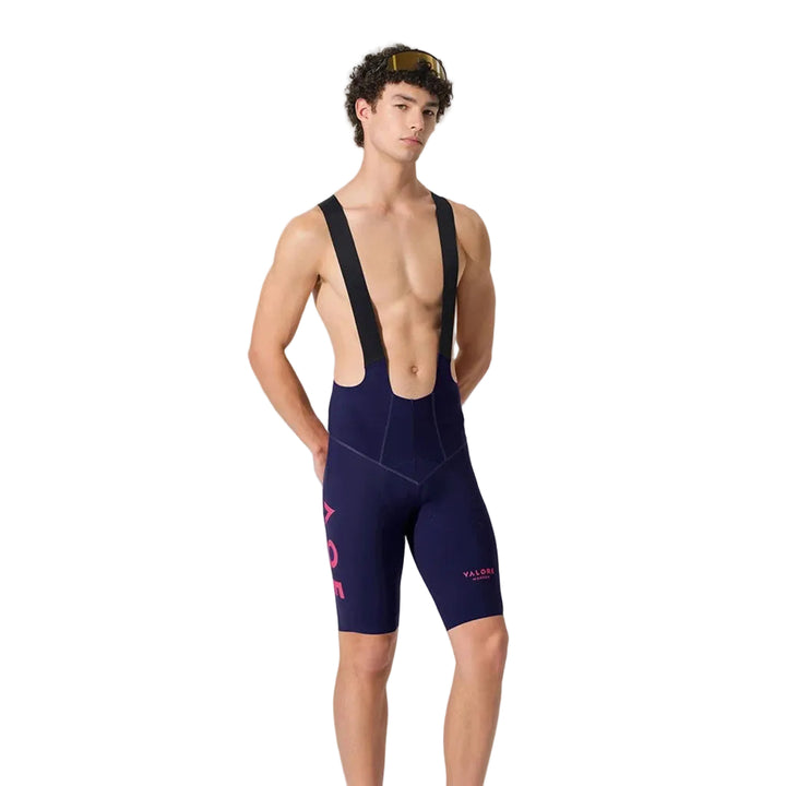 Monton Valore Nuova Luna Men's Cycling Bib Shorts (Blue Pink)