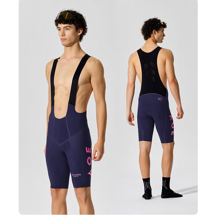 Monton Valore Nuova Luna Men's Cycling Bib Shorts (Blue Pink)