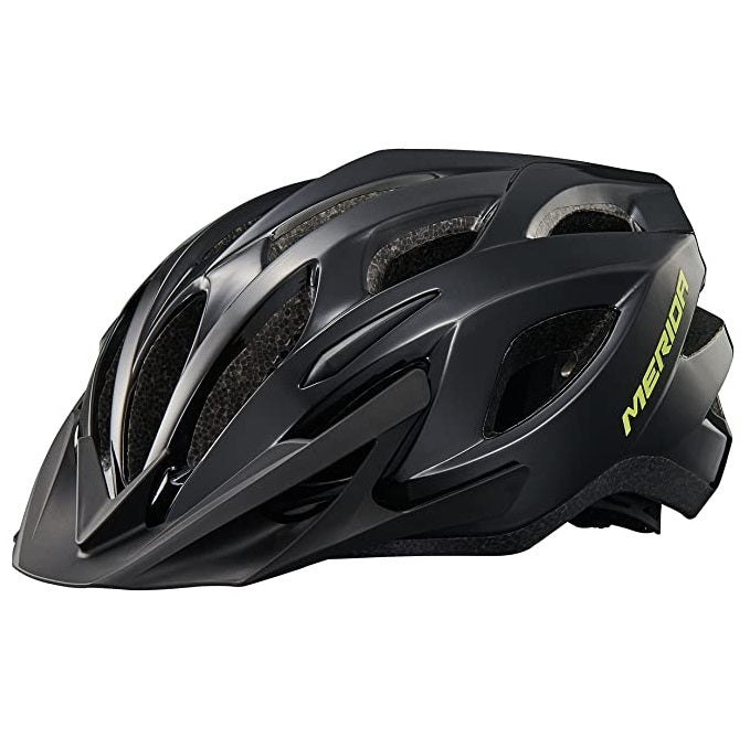 Merida Charger KJ201-Y-1 MTB Cycling Helmet (Shiny Black/Yellow)