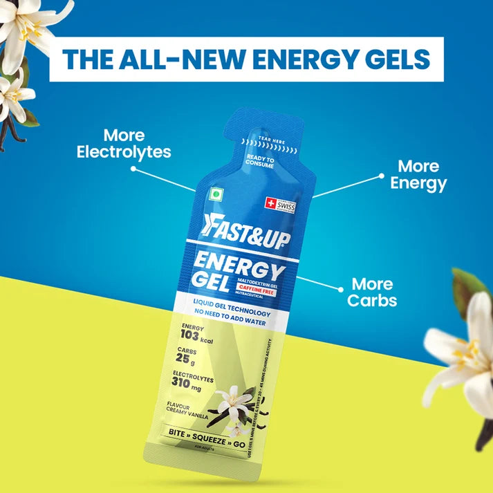 Fast&Up Non-Caffeinated Energy Gel (Creamy Vanilla)