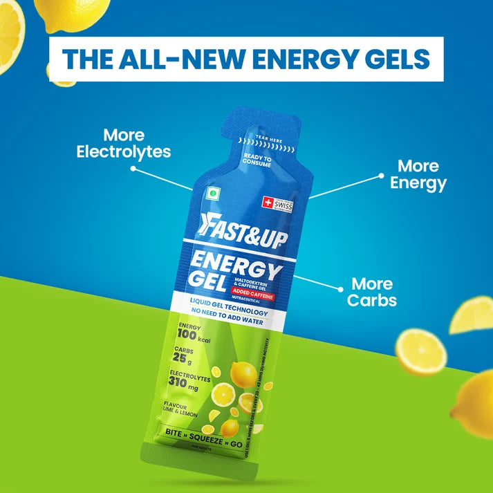 Fast&Up Caffeinated Energy Gel (Lime & Lemon)