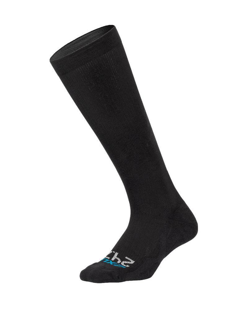 2XU 24/7 Unisex Compression Socks (Black) - BUMSONTHESADDLE