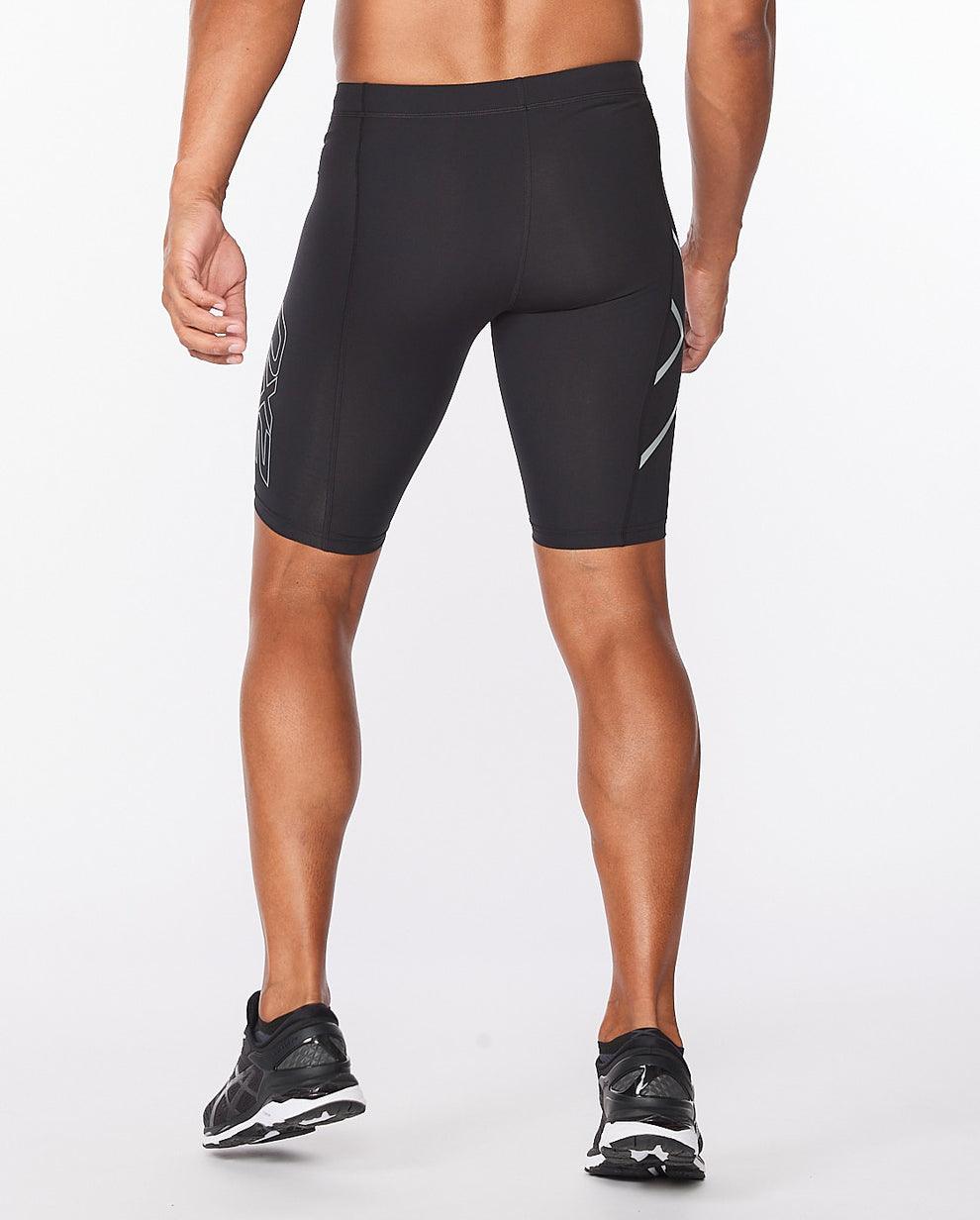 2XU Core Compression Men's Cycling Shorts (Black/Silver) - BUMSONTHESADDLE