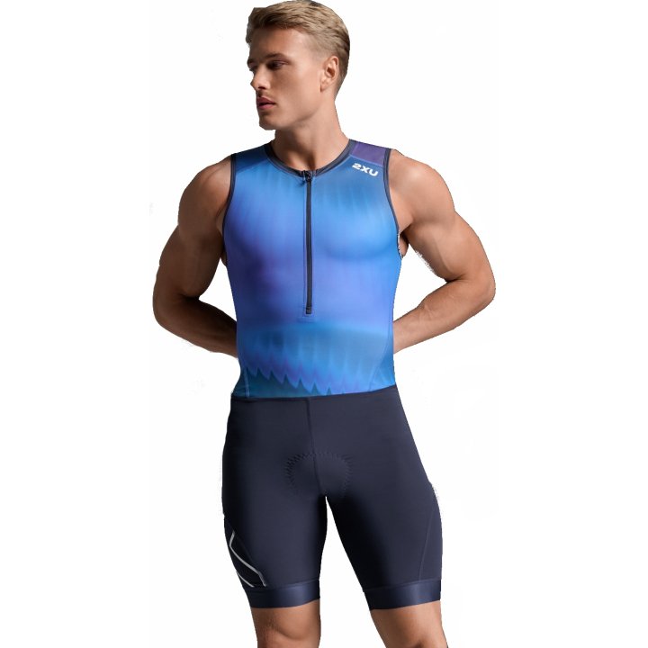 2XU MT7398D Core Men's Triathlon Suit (Azure Blue/Midnight)