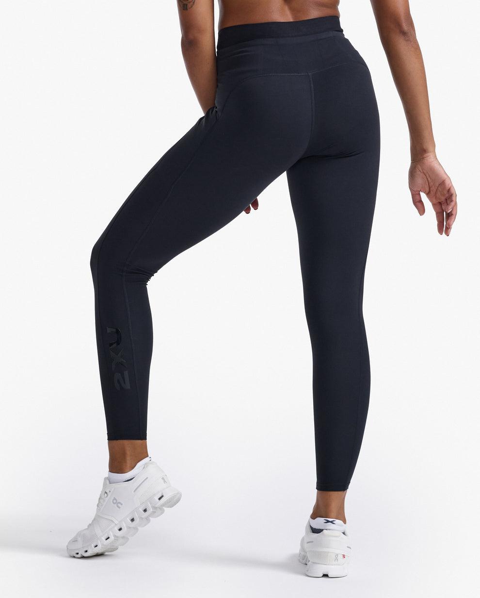 2XU Form Slash Hi-Rise Compression Women's Cyling Tights (Black/Black) - BUMSONTHESADDLE