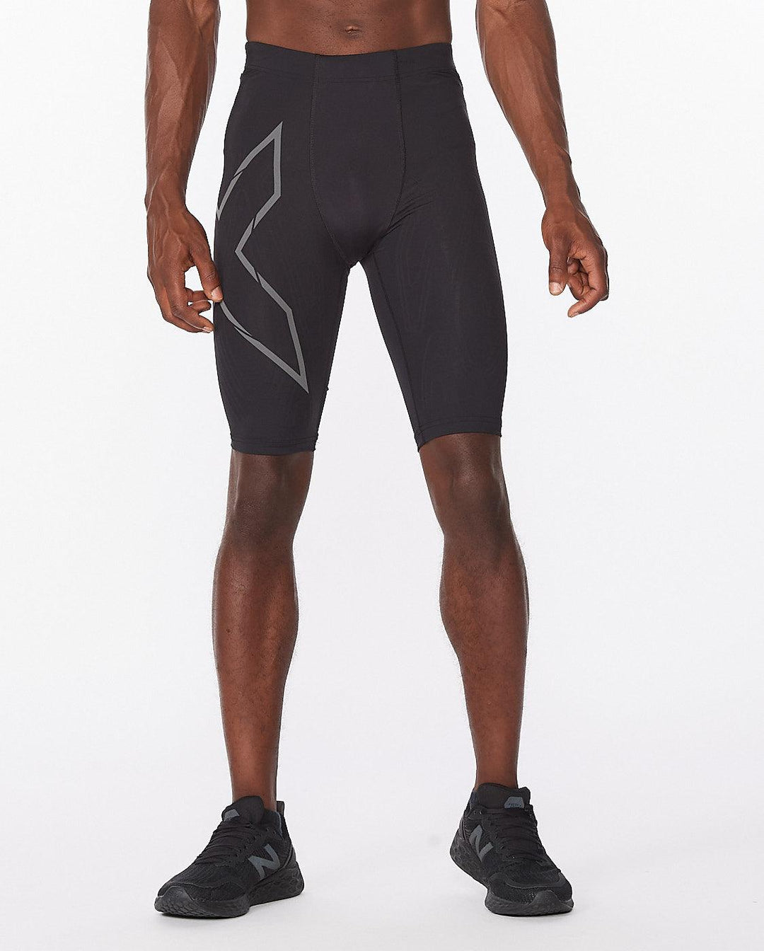 2XU Light Speed Compression Men's Cycling Shorts (Black/Black Reflective) - BUMSONTHESADDLE