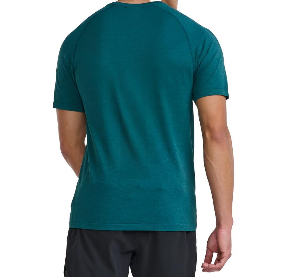 2XU Motion Tech Tee Men's T-Shirt (Raft/Pine) - BUMSONTHESADDLE