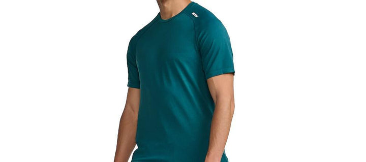 2XU Motion Tech Tee Men's T-Shirt (Raft/Pine) - BUMSONTHESADDLE