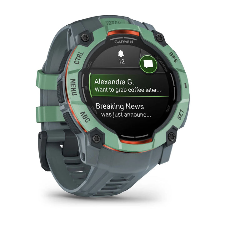 Garmin Instinct 3 Amoled Smart Watch (Neotropic/Twilight Band)