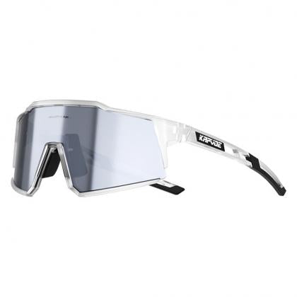 Kapvoe KE9022 Sport Sunglasses (Clear/Black)