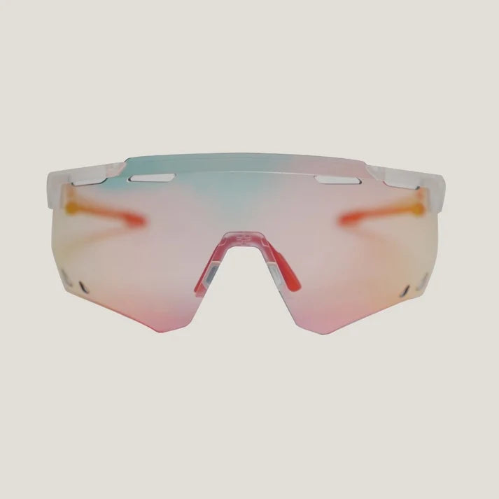 Rockbros Photochromatic Sunglasses (Light Grey/Red)