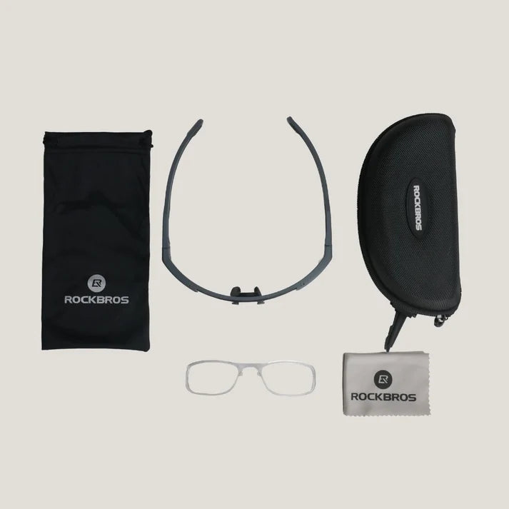 Rockbros Polarizing Sunglasses (Gold/Grey)