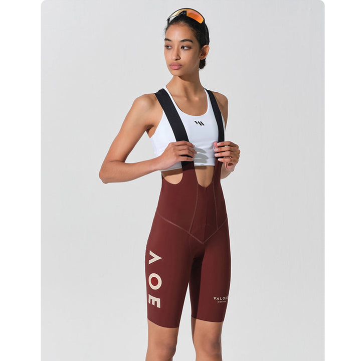 Monton Valore Nuova Luna Women's Cycling Bib Shorts (Red)