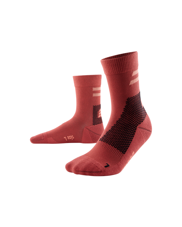 CEP Compression Training Mid Cut Men's Compression Socks (Red)