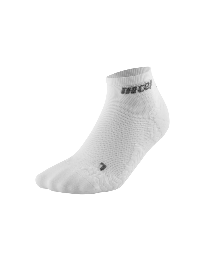CEP Compression Ultralight Low Cut Men's Running Socks (Ultralight White)