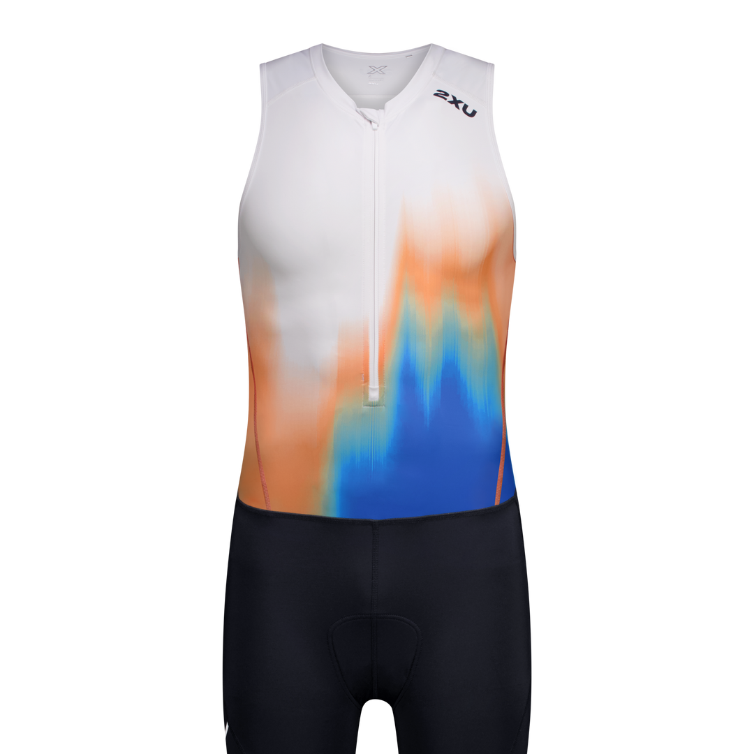 2XU MT7398D Core Men's Triathlon Suit (Nebula Blaze/Midnight)