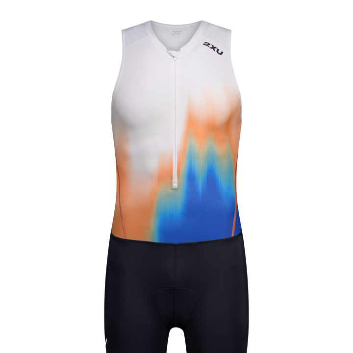 2XU MT7398D Core Men's Triathlon Suit (Nebula Blaze/Midnight)