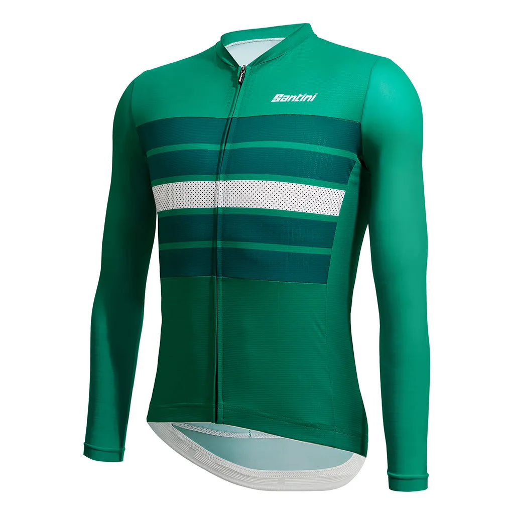 Santini Eco Sleek Bengal Men's Cycling Jersey (Green)