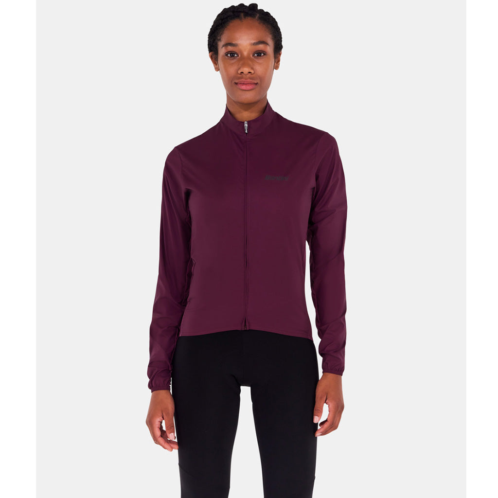 Santini Ready To Ride Wind Cycling Jacket (Burgundy)
