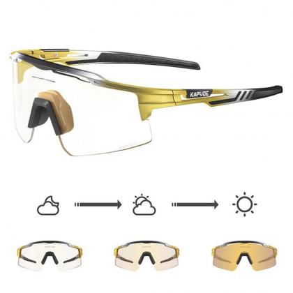 Kapvoe X75 Colour Sports Sunglasses (White/Gold)