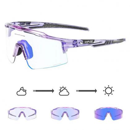 Kapvoe X75 Colour Sports Sunglasses (White/Blue)