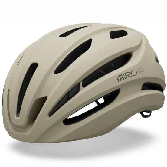 Giro Isode MIPS II road cycling helmet, Matte Stone, front view