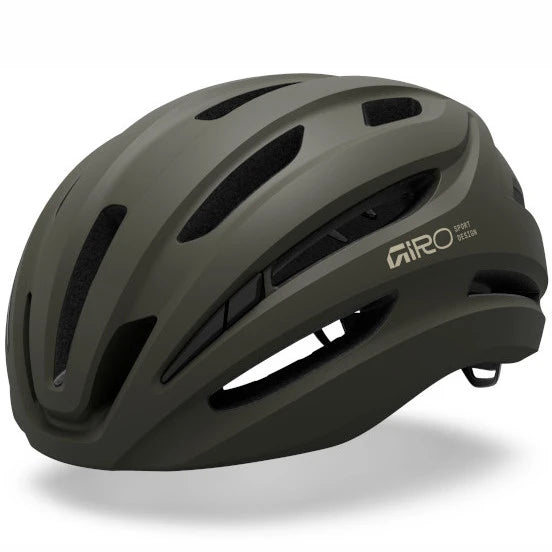 Giro Isode MIPS II road cycling helmet, Matte Dark Sage, front view