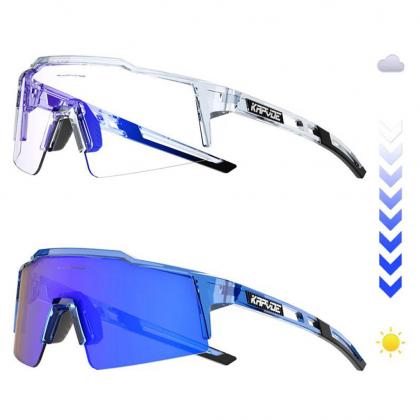 Kapvoe KE9023 ColoUR Sport Sunglasses (Blue/White)