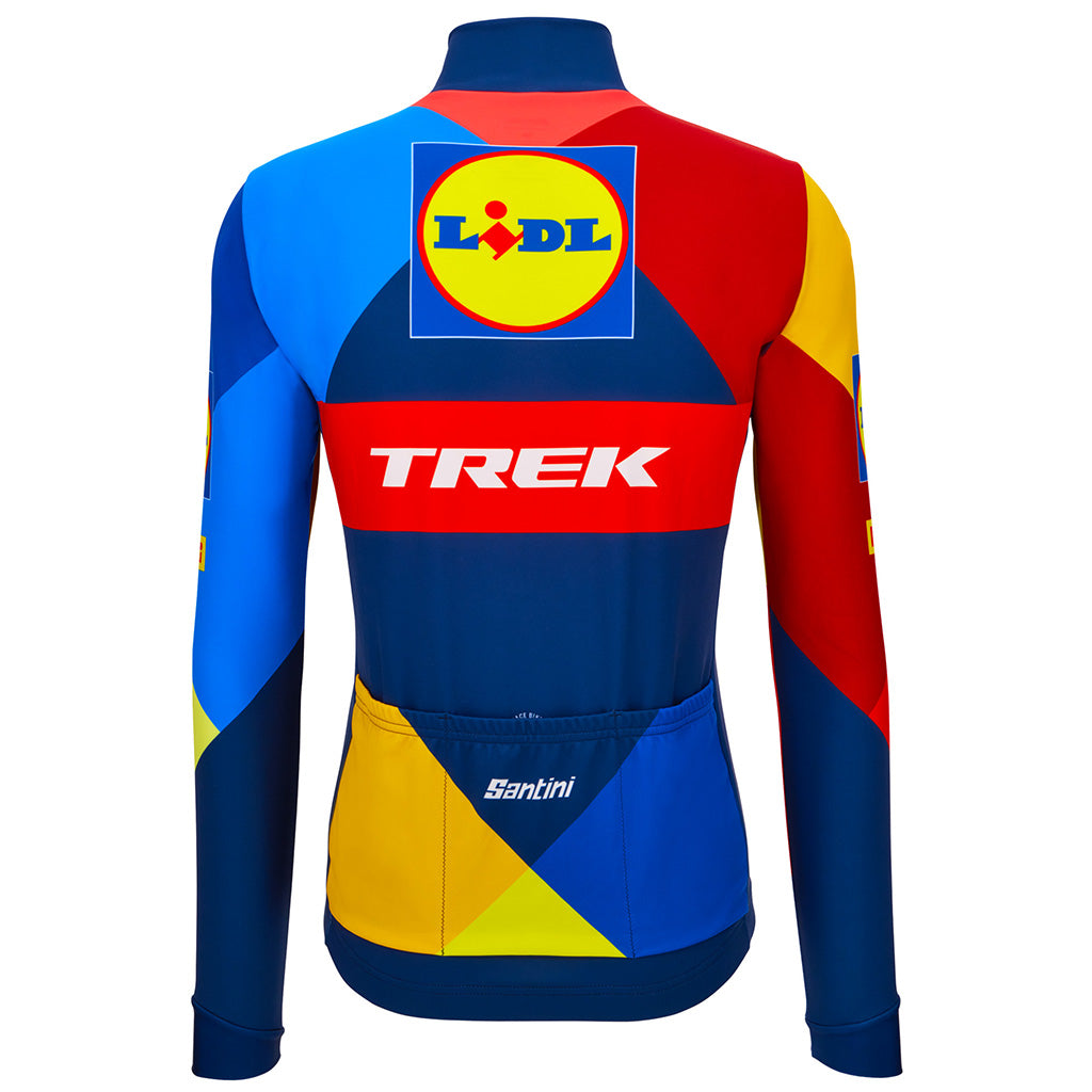 Santini Lidl Trek Long Sleeve Men's Cycling Jersey (Print)