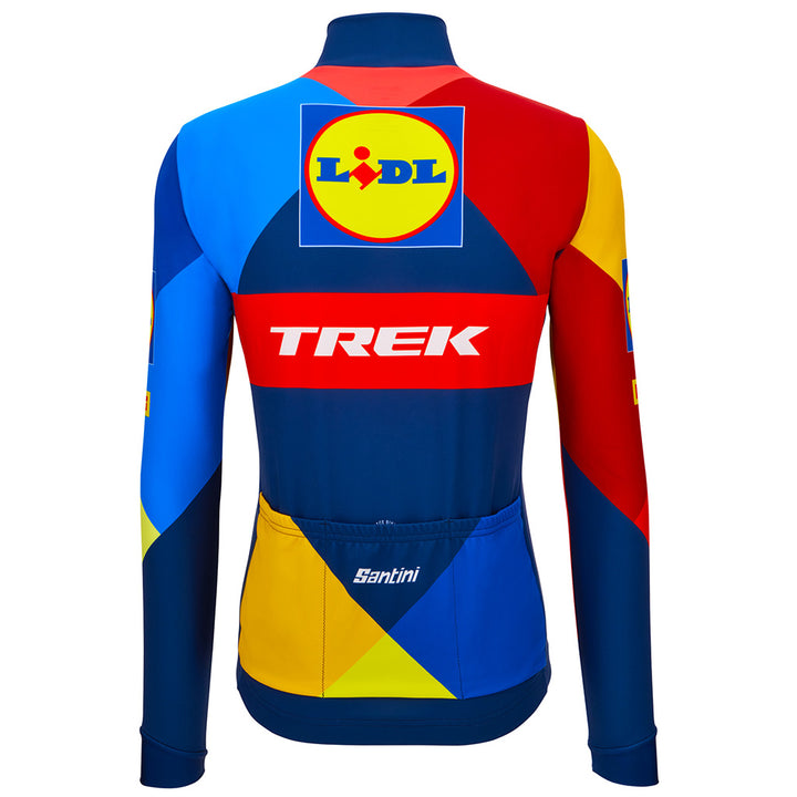 Santini Lidl Trek Long Sleeve Men's Cycling Jersey (Print)