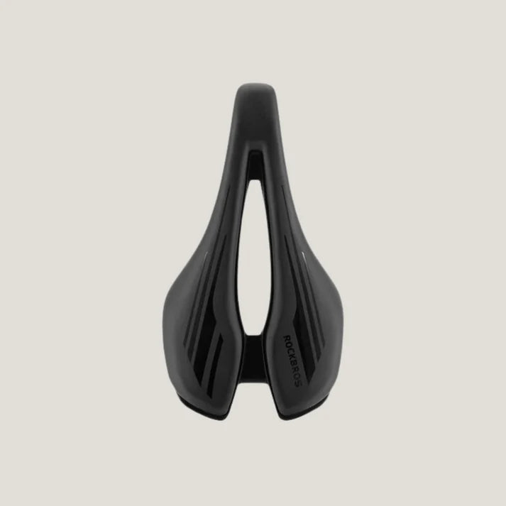Rockbros Cutout Saddle with Steel Rails (Black)