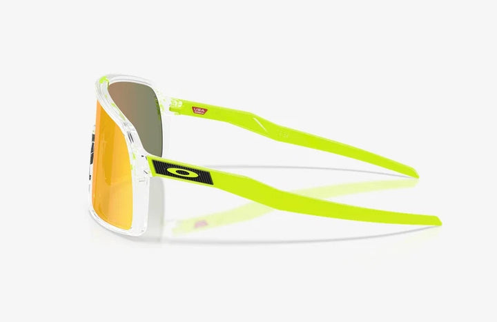 Oakley Sutro Neon Pop Collection Sport Sunglasses (Clear/Prizm Ruby)