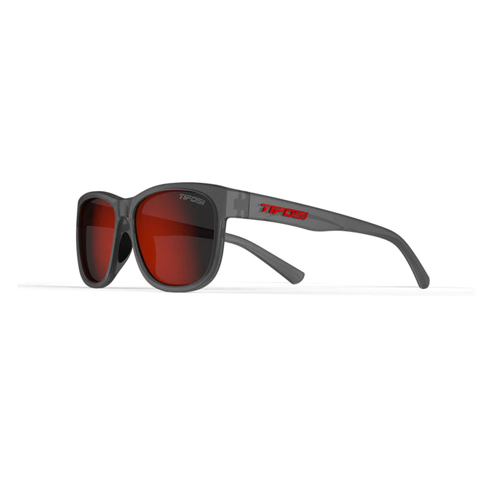 Tifosi Swank XL Sport Sunglasses (Satin Vapor/Smoke Red)