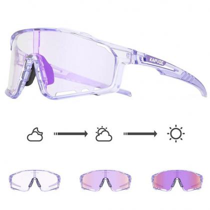 Kapvoe X76 Colour Sports Sunglasses (Purple/White)