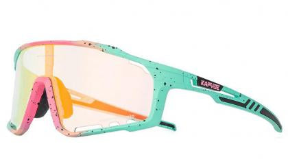 Kapvoe X76 Colour Sports Sunglasses (Red/Pink/Green)