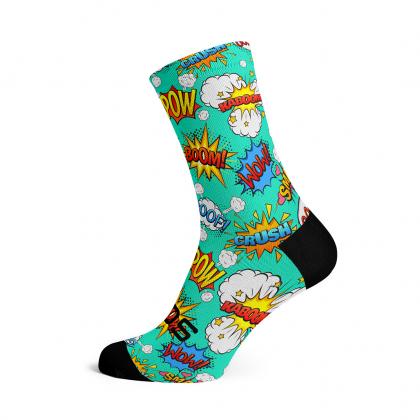 Sox Footwear Comic Unisex Cycling Socks (Print)