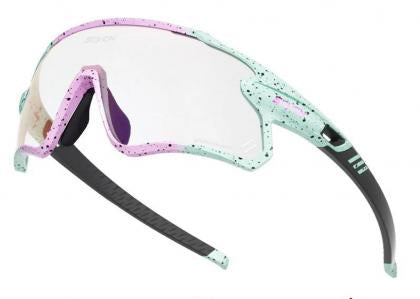Kapvoe Scvcn S1 Sport Sunglasses (Red/Pink/Green)