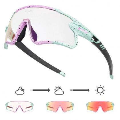 Kapvoe Scvcn S1 Sport Sunglasses (Red/Pink/Green)