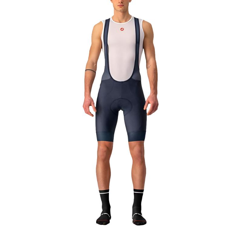 Castelli Entrata Mens Cycling Bibshorts (Savile Blue)