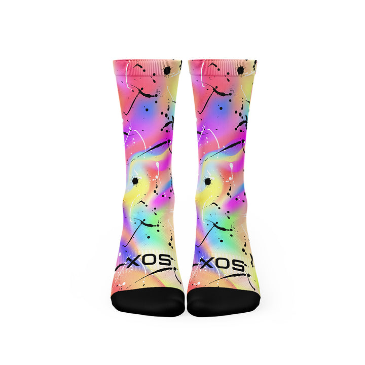 Sox Footwear Holographic Casual Crew Unisex Multi Sport Socks (Print)