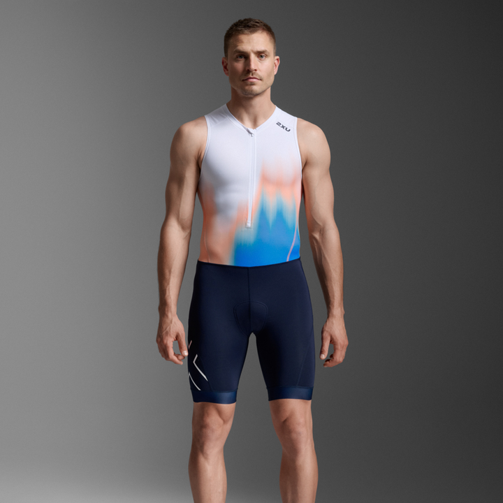 2XU MT7398D Core Men's Triathlon Suit (Nebula Blaze/Midnight)
