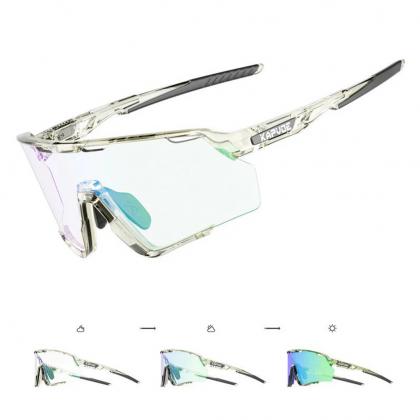 Kapvoe X170 Color Changing Sport Sunglasses (Green/White)