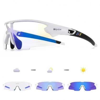 Kapvoe Scvcn S2 Sport Sunglasses (Blue/White)