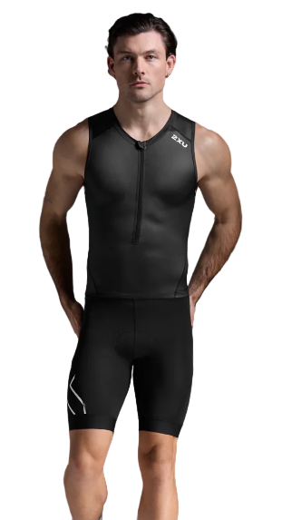 2XU MT7398D Core Men's Triathlon Suit (Black/White)