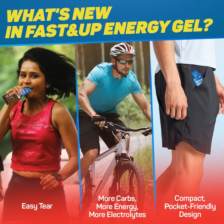 Fast&Up Caffeinated Energy Gel (Strawberry Banana)