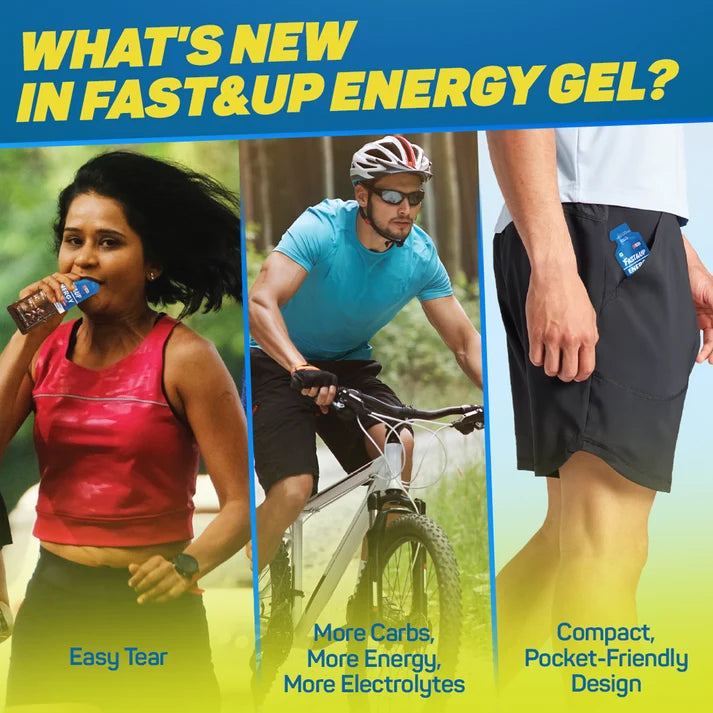 Fast&Up Non Caffeinated Energy Gel (Zesty Lemon)